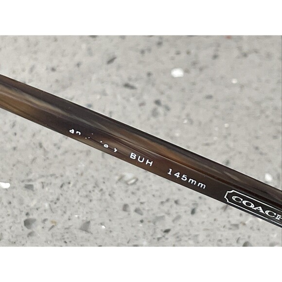 Coach Eyeglasses Frames ONLY 2001 020 Italy 50-19-145 BUH brown full rim - Picture 10 of 14
